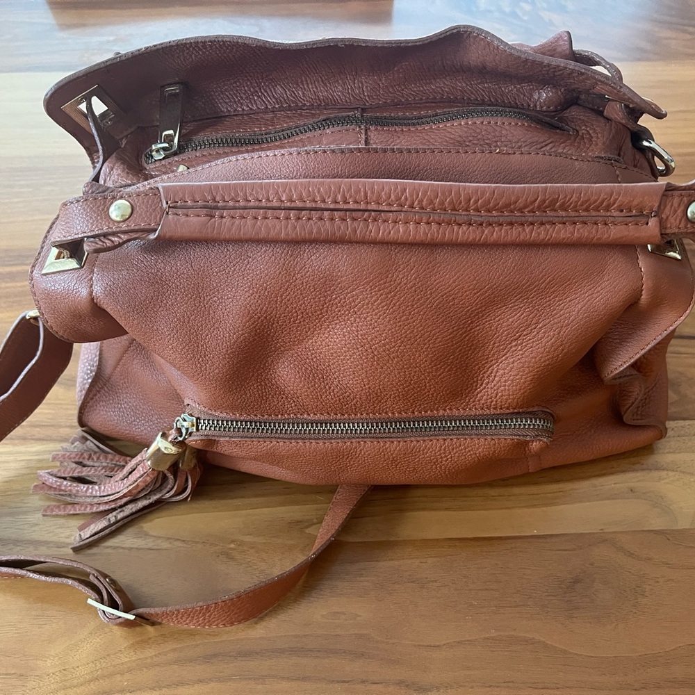 Sandro Tan Leather Shoulder Bag, Gently Worn, Great Look, Super Soft - Picture 2 of 9